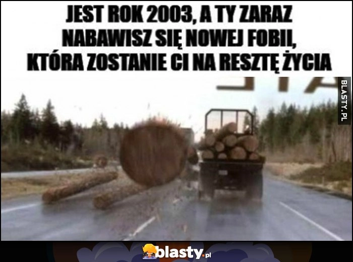 
    Jest rok 2003 a ty zaraz nabawisz się nowej fobii, która zostanie ci na resztę życia oszukać przeznaczenie