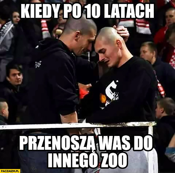 
    Kiedy po 10 latach przenoszą was do innego zoo narodowcy