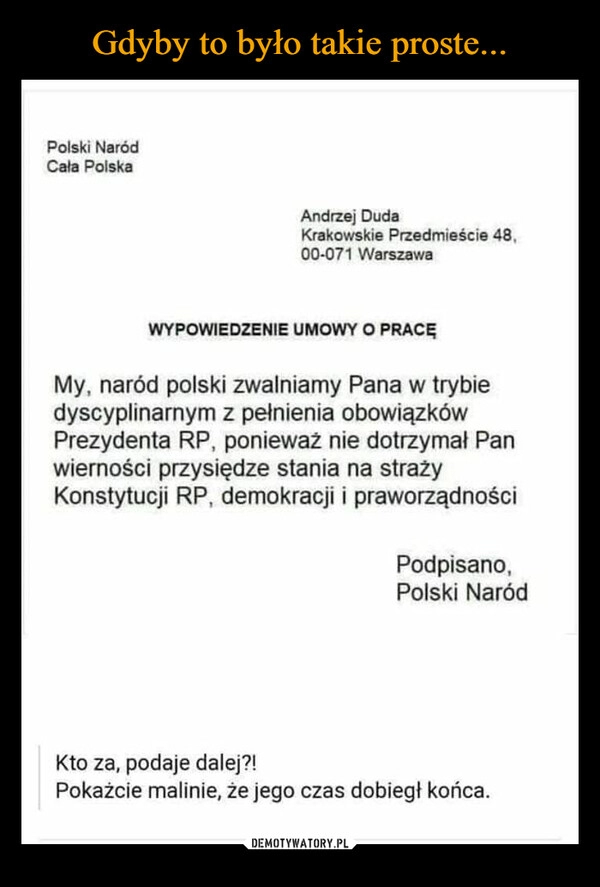 
    Gdyby to było takie proste...