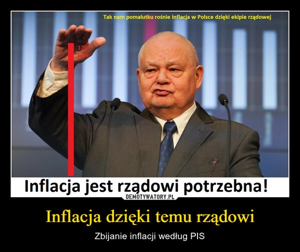 
    Inflacja dzięki temu rządowi