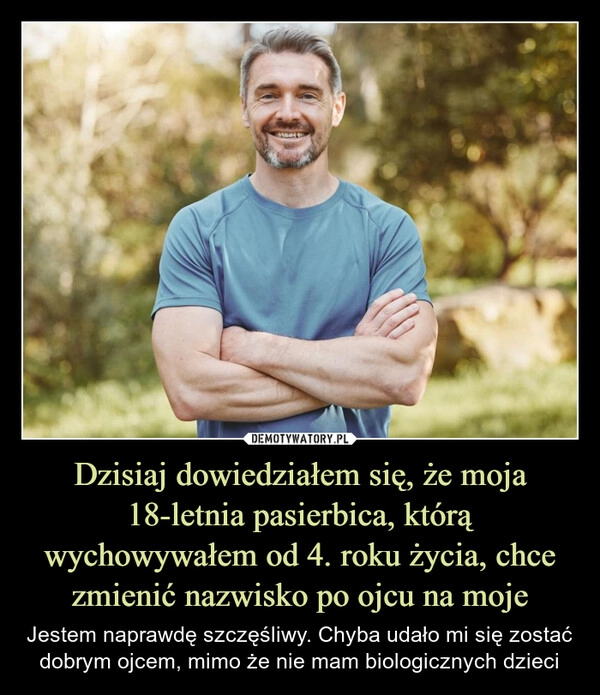 
    Dzisiaj dowiedziałem się, że moja 18-letnia pasierbica, którą wychowywałem od 4. roku życia, chce zmienić nazwisko po ojcu na moje