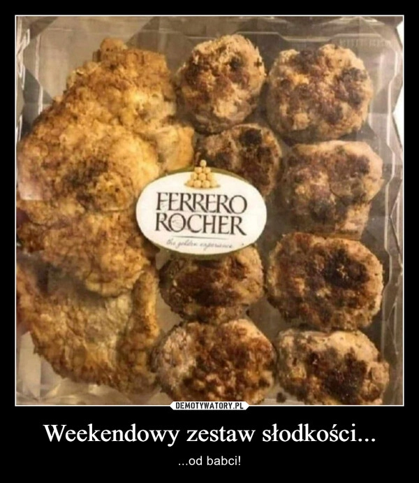 
    Weekendowy zestaw słodkości...