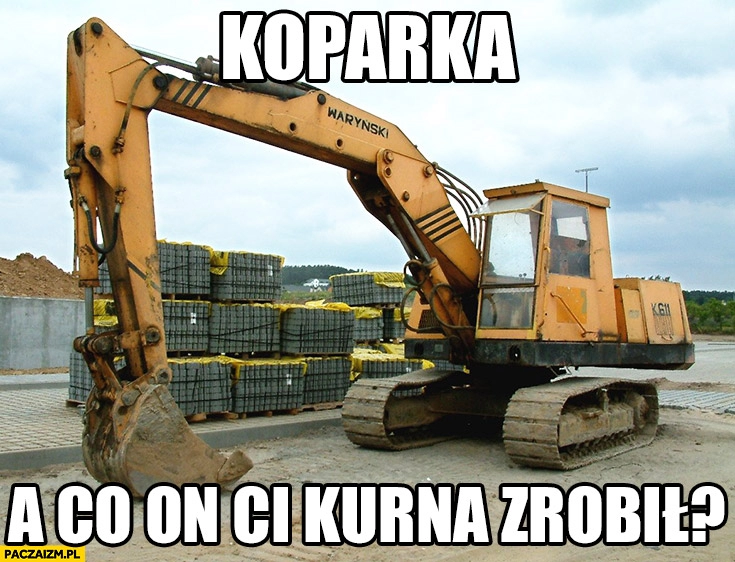 
    Koparka, a co on Ci kurna zrobił? kop arka