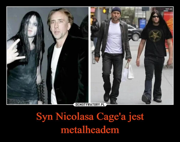 
    Syn Nicolasa Cage'a jest metalheadem 