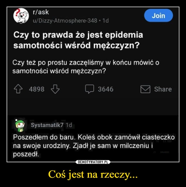 
    Coś jest na rzeczy...