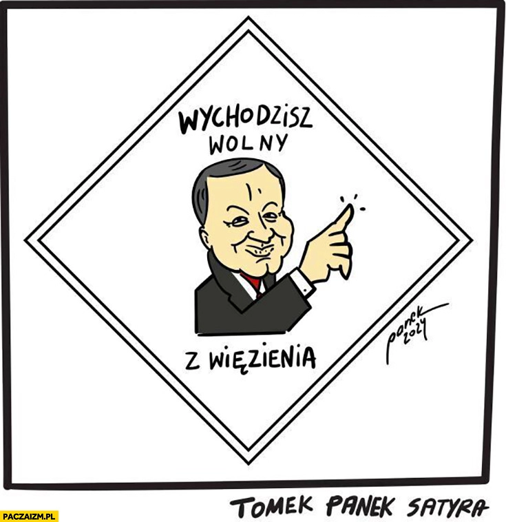 
    Wychodzisz wolny z więzienia Monopoly Andrzej Duda