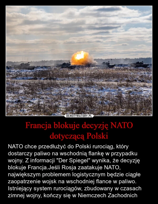 
    Francja blokuje decyzję NATO dotyczącą Polski