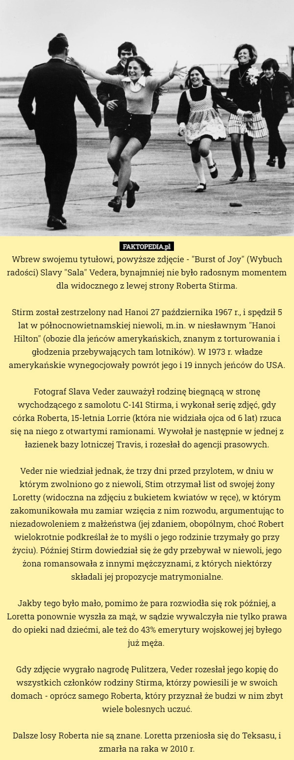 
    Wbrew swojemu tytułowi, powyższe zdjęcie - "Burst of Joy" (Wybuch