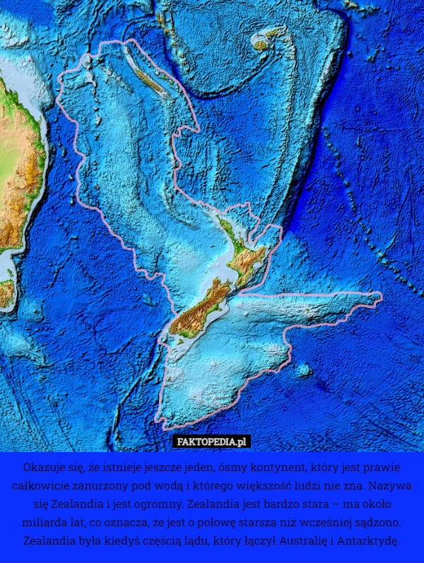 
    Okazuje się, że istnieje jeszcze jeden, ósmy kontynent, który jest prawie