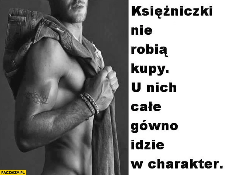 
    Księżniczki nie robią kupy, u nich cale gówno idzie w charakter