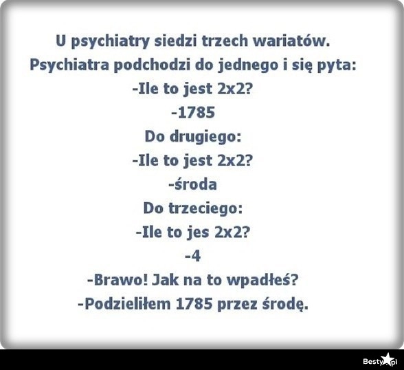 
    Psychiatra i 3 pacjentów 