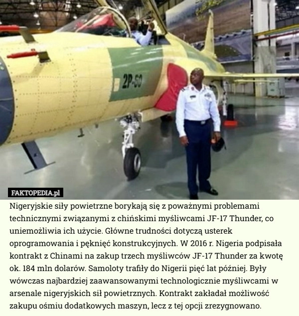 
    Nigeryjskie siły powietrzne borykają się z poważnymi problemami technicznymi