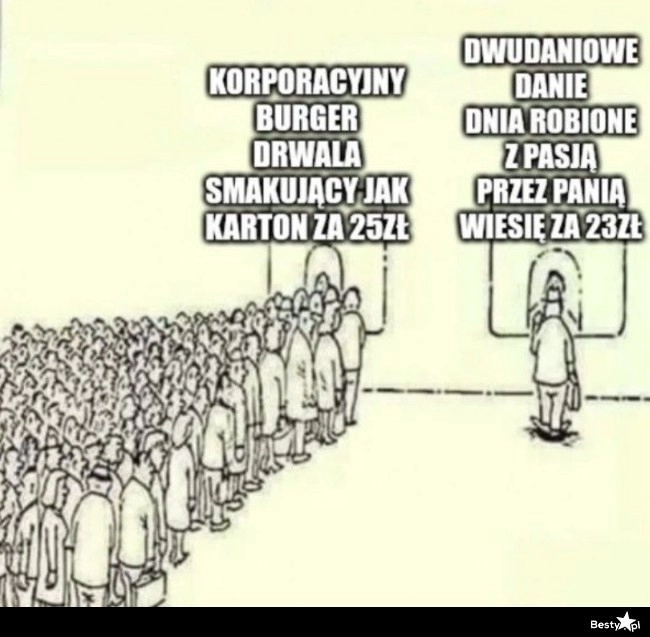 
    Drwal vs. Domowy obiad 