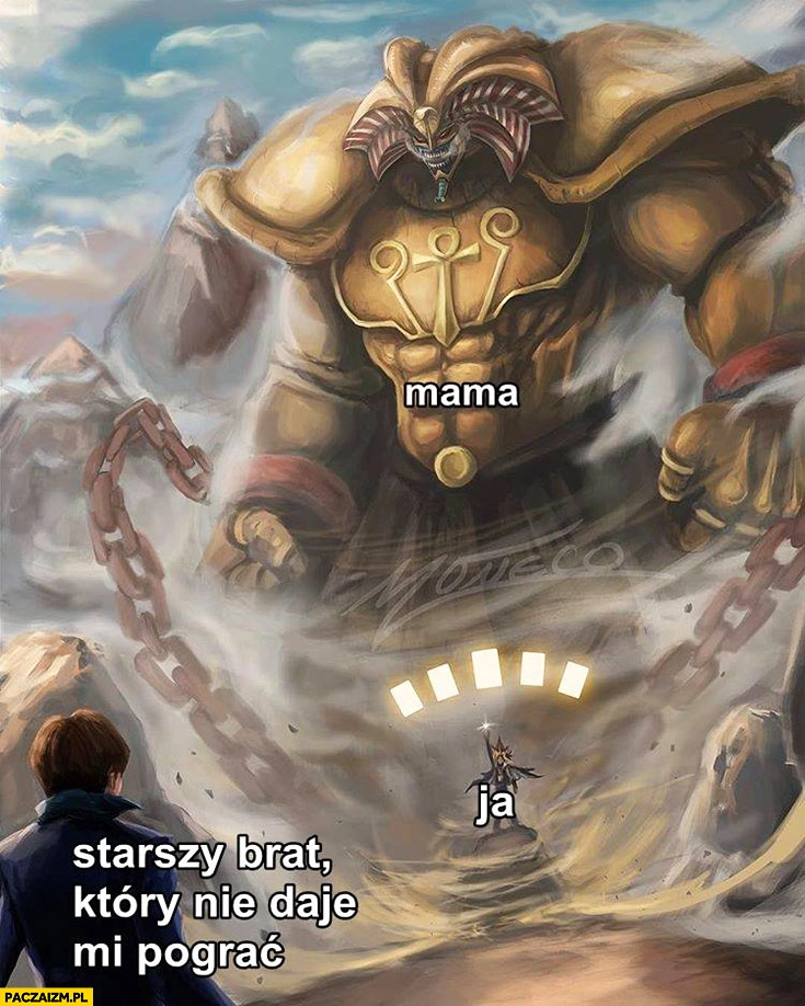 
    Mama ja vs starszy brat który nie daje mi pograć