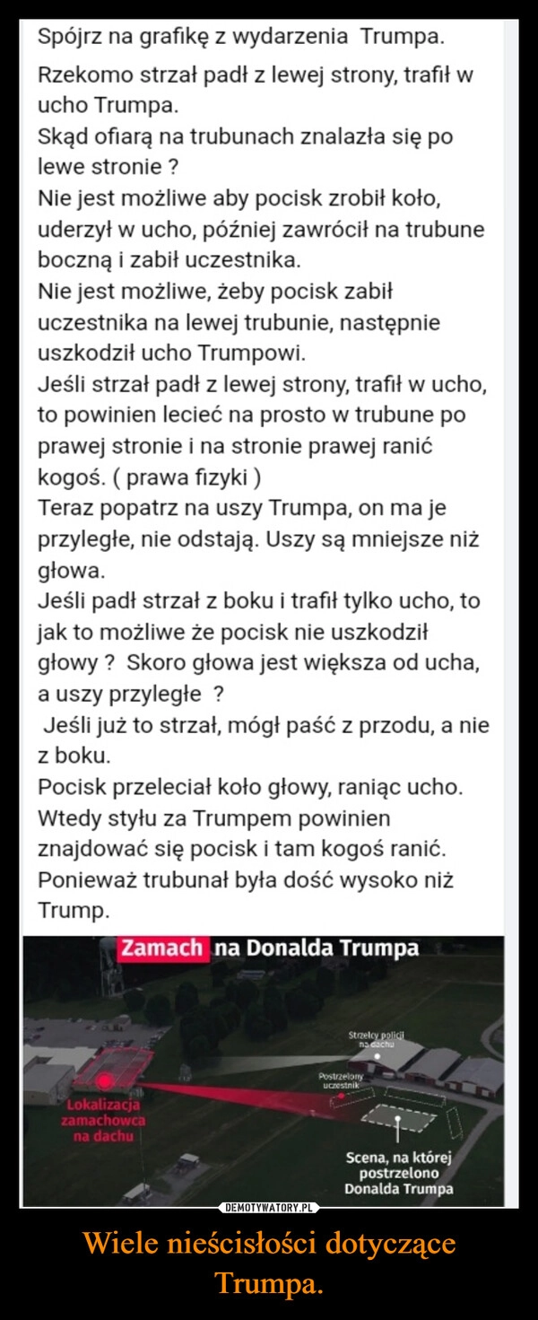 
    Wiele nieścisłości dotyczące Trumpa.