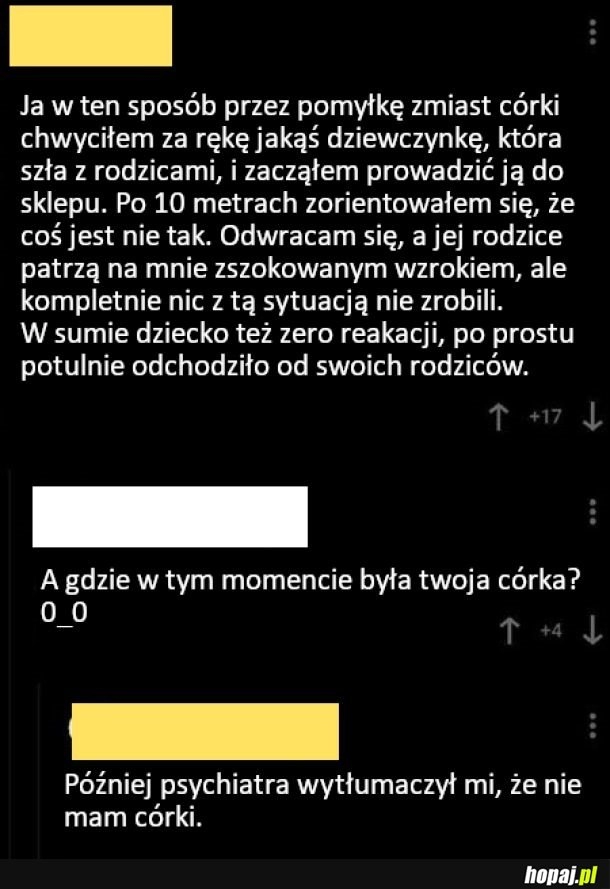 
    Zamiast swojej córki chwycił za rękę obcą dziewczynkę