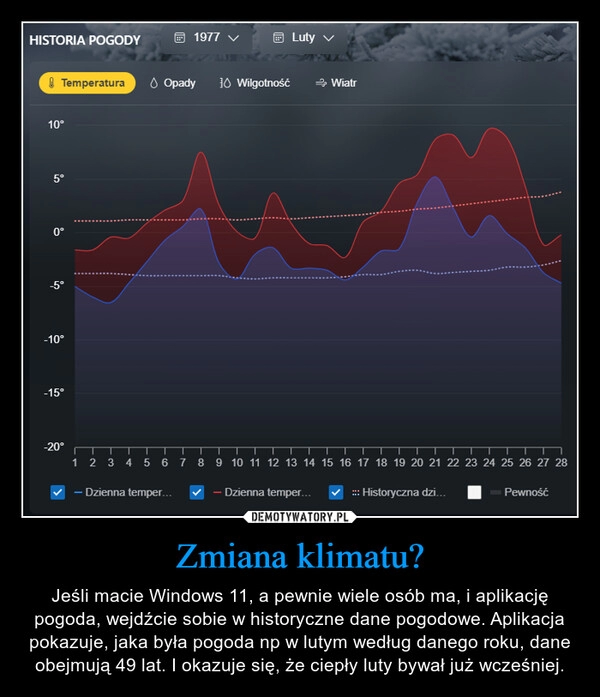 
    Zmiana klimatu?