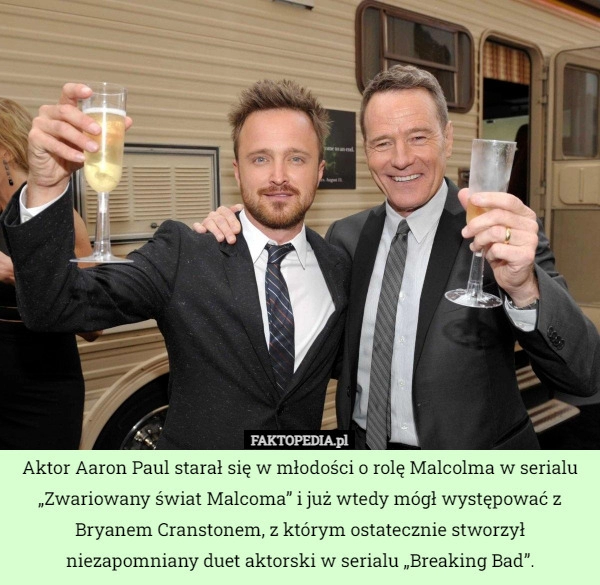 
    Aktor Aaron Paul starał się w młodości o rolę Malcolma w serialu „Zwariowany