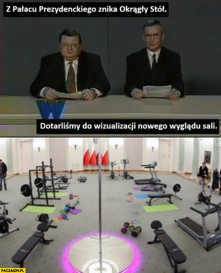 
    Z pałacu prezydenckiego znika okrągły stół, dotarliśmy do wizualizacji nowego wyglądu sali siłownia
