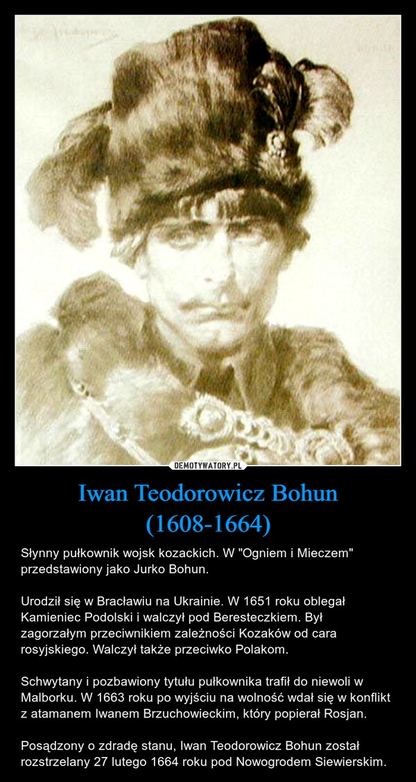 
    Iwan Teodorowicz Bohun (1608-1664)