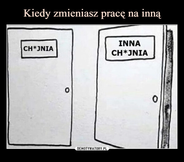 
    Kiedy zmieniasz pracę na inną