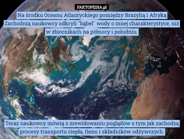 
    Na środku Oceanu Atlantyckiego pomiędzy Brazylią i Afryką Zachodnią naukowcy