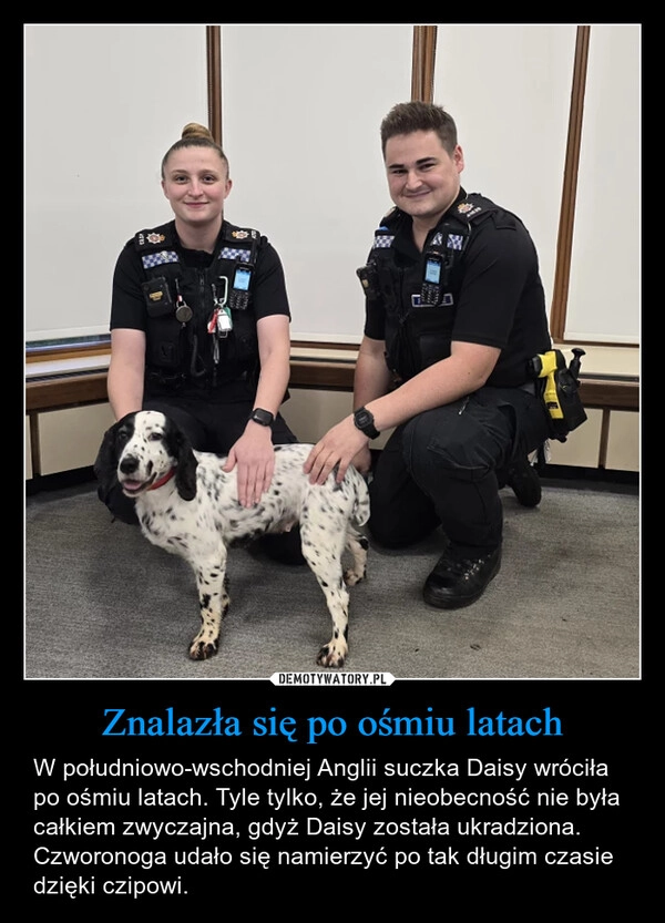 
    Znalazła się po ośmiu latach