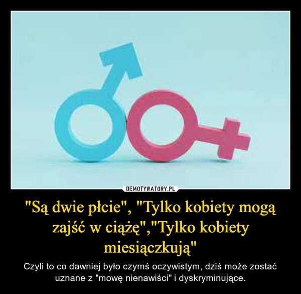 
    "Są dwie płcie", "Tylko kobiety mogą zajść w ciążę","Tylko kobiety miesiączkują"