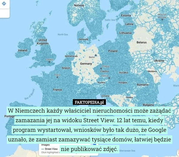 
    
			W Niemczech każdy właściciel nieruchomości może zażądać zamazania jej na...					