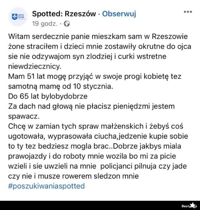 
    W poszukiwaniu partnerki 