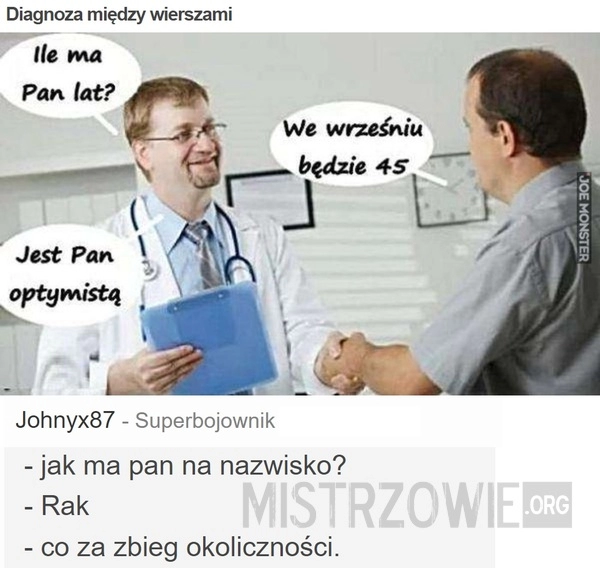 
    Diagnoza między wierszami