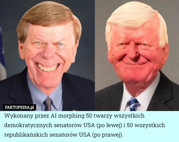 
    Wykonany przez AI morphing 50 twarzy wszystkich demokratycznych senatorów