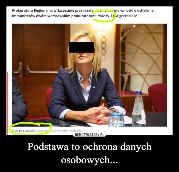 
    
Podstawa to ochrona danych osobowych... 