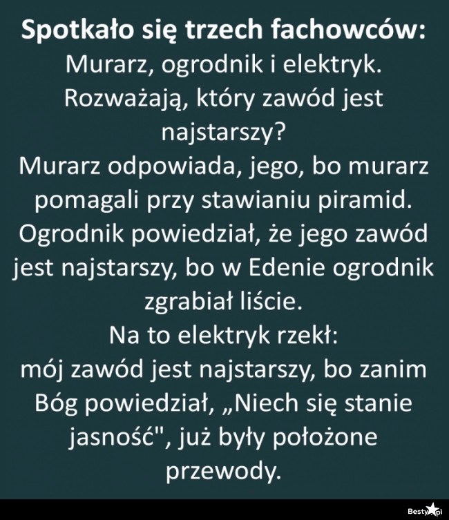 
    Najstarszy zawód 