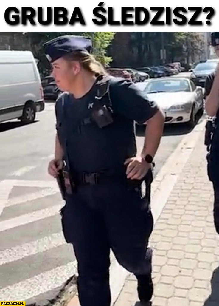 
    Gruba śledzisz? Policjantka Kołodziejczak Agrounia