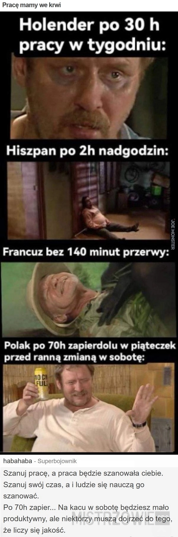 
    Pracę mamy we krwi