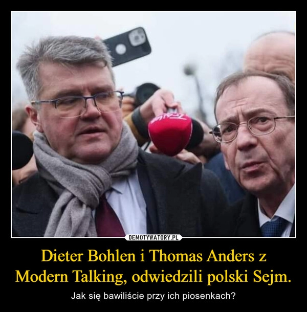 
    Dieter Bohlen i Thomas Anders z Modern Talking, odwiedzili polski Sejm.