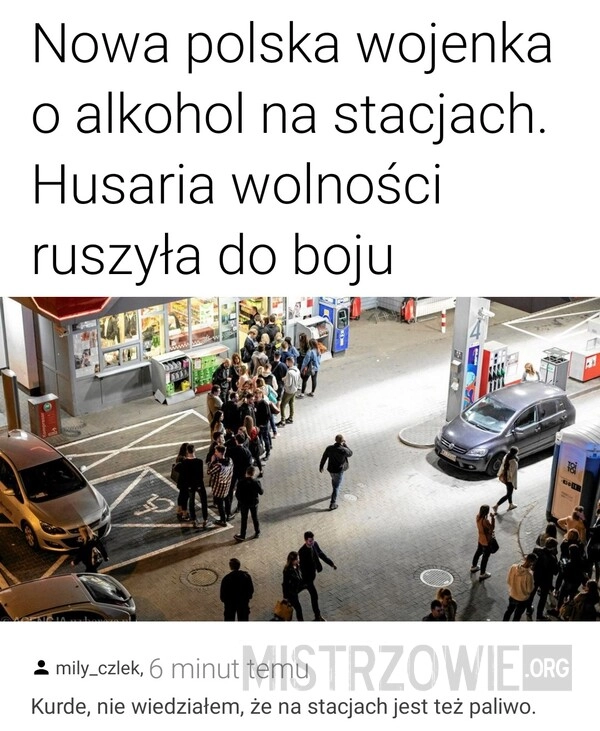 
    Alkohol na stacjach