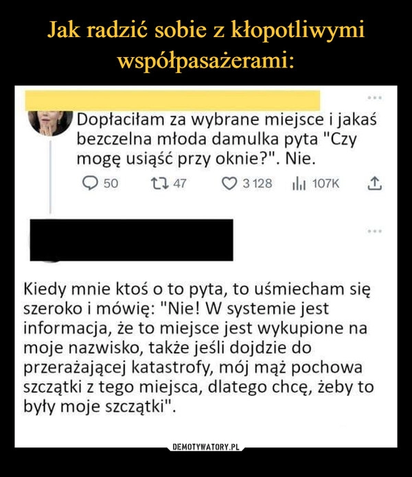 
    Jak radzić sobie z kłopotliwymi współpasażerami: