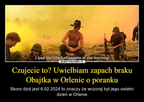 
    Czujecie to? Uwielbiam zapach braku Obajtka w Orlenie o poranku