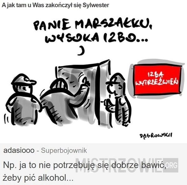 
    A jak tam u Was zakończył się Sylwester