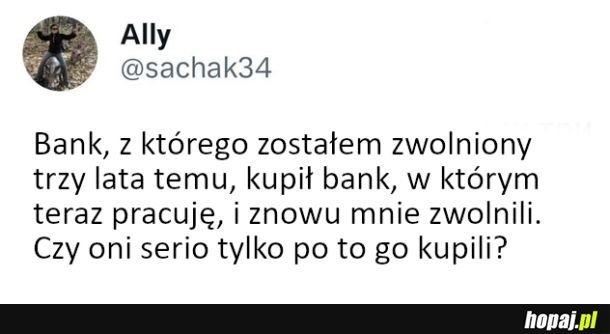 
    Zwolnienie z banku