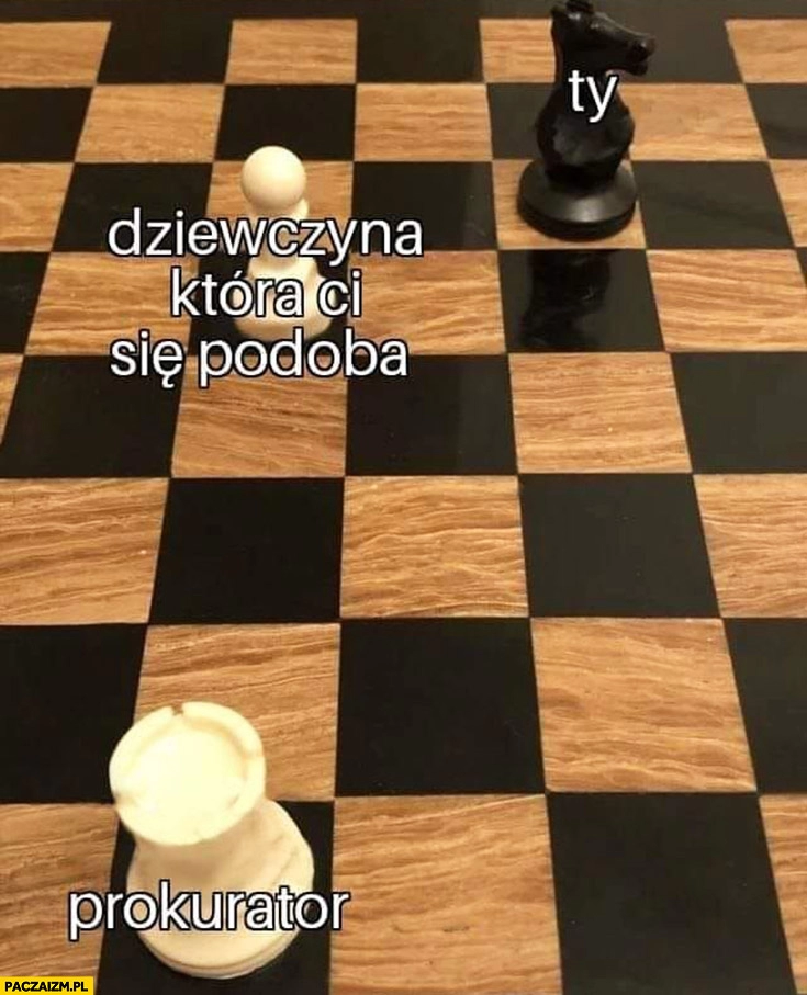 
    Dziewczyna która Ci się podoba, Ty, prokurator szachy