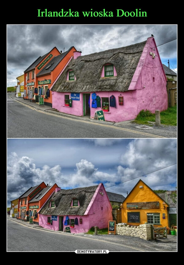 
    Irlandzka wioska Doolin