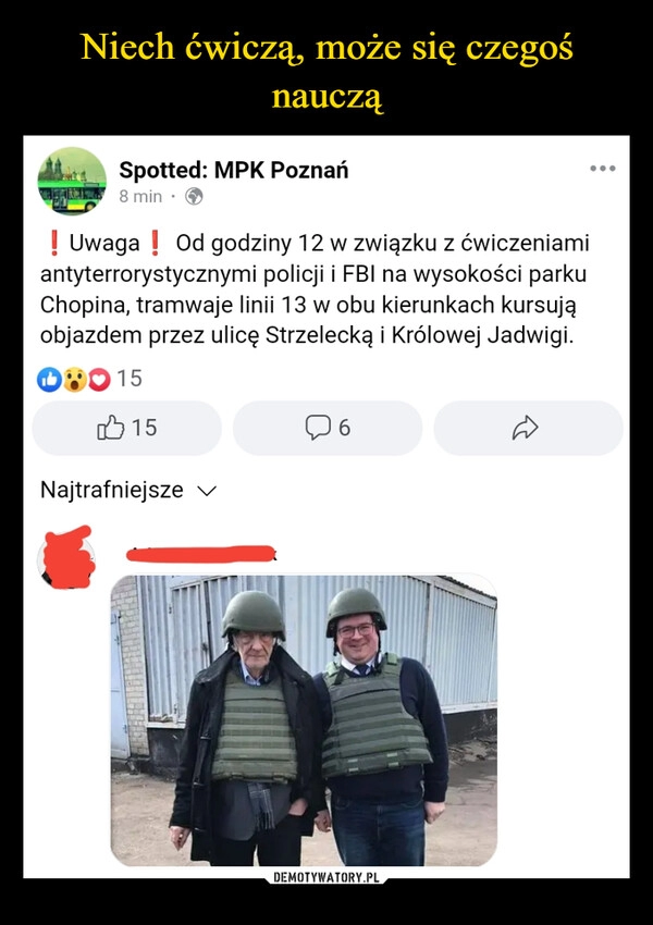 
    Niech ćwiczą, może się czegoś nauczą