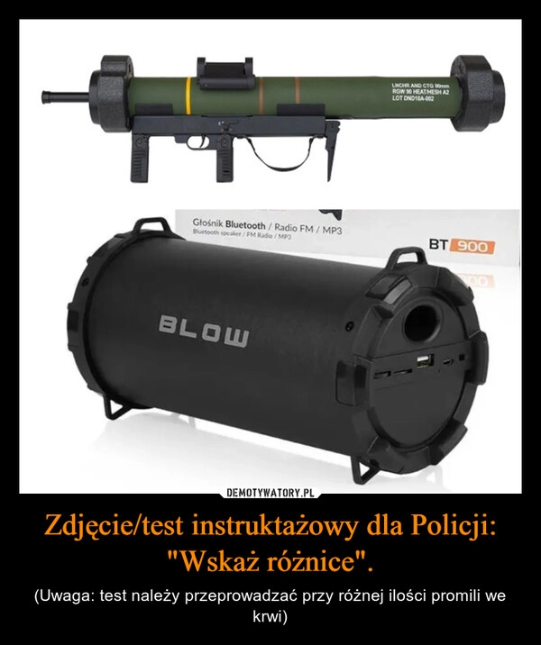 
    
Zdjęcie/test instruktażowy dla Policji: "Wskaż różnice". 