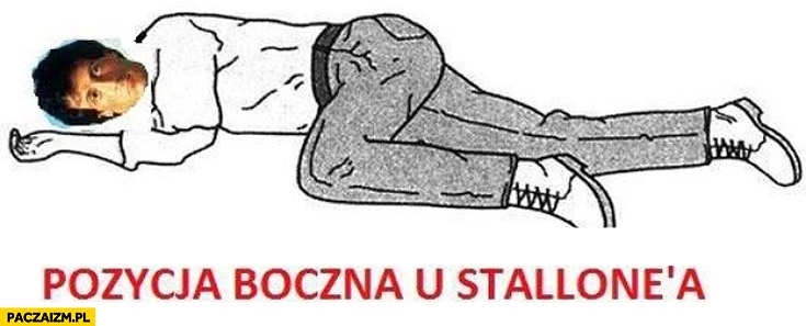 
    Pozycja boczna u Stallone’a ustalona