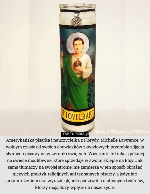 
    Amerykańska pisarka i nauczycielka z Florydy, Michelle Lawrence, w wolnym