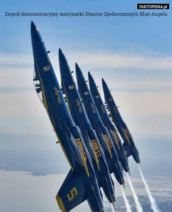 
    Zespół demonstracyjny marynarki Stanów Zjednoczonych Blue Angels.