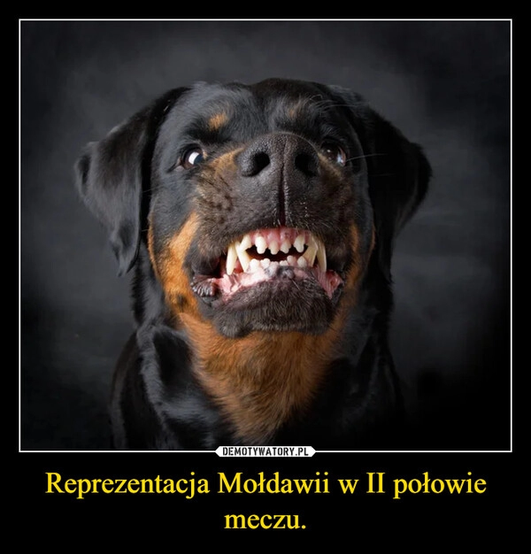 
    Reprezentacja Mołdawii w II połowie meczu.